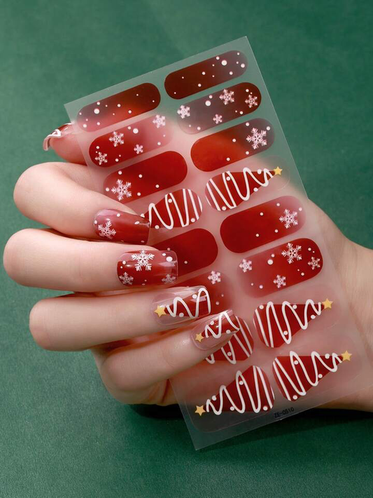 Christmas Trees Gel Nails - Renee Lane Company