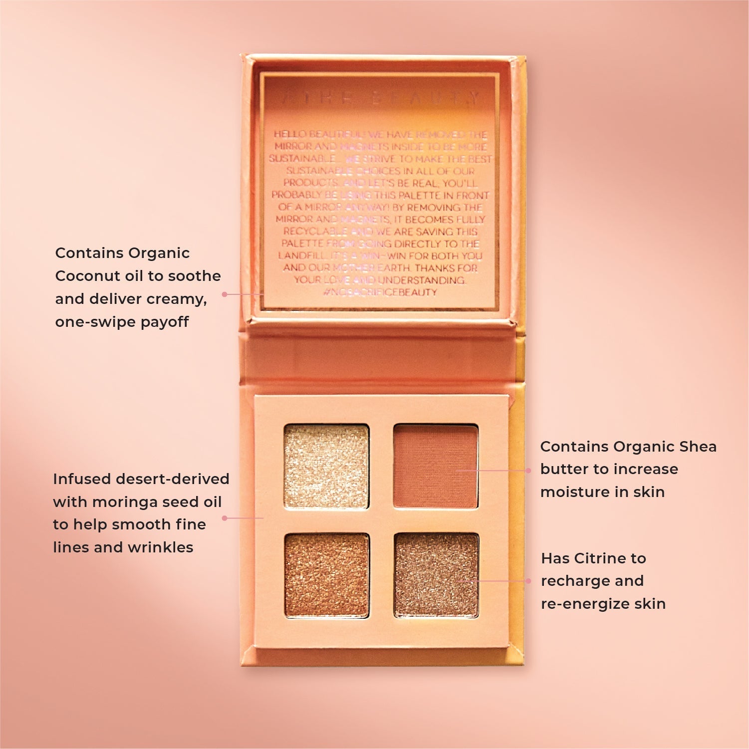 Citrine Crystal Eyeshadow Quad - Renee Lane Company