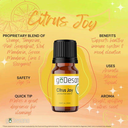 Citrus Joy Blend Essential Oil - Calming, Relaxing, Immune Building - Renee Lane Company