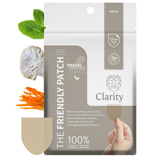 Clarity Focus Patch: Lions Mane Mushroom, Reishi Mushroom, and cordyceps 8 patches - Renee Lane Company