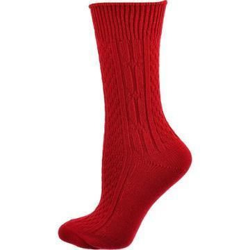 Classic Cable Knit Acrylic Crew Socks 2 pair pack - Renee Lane Company