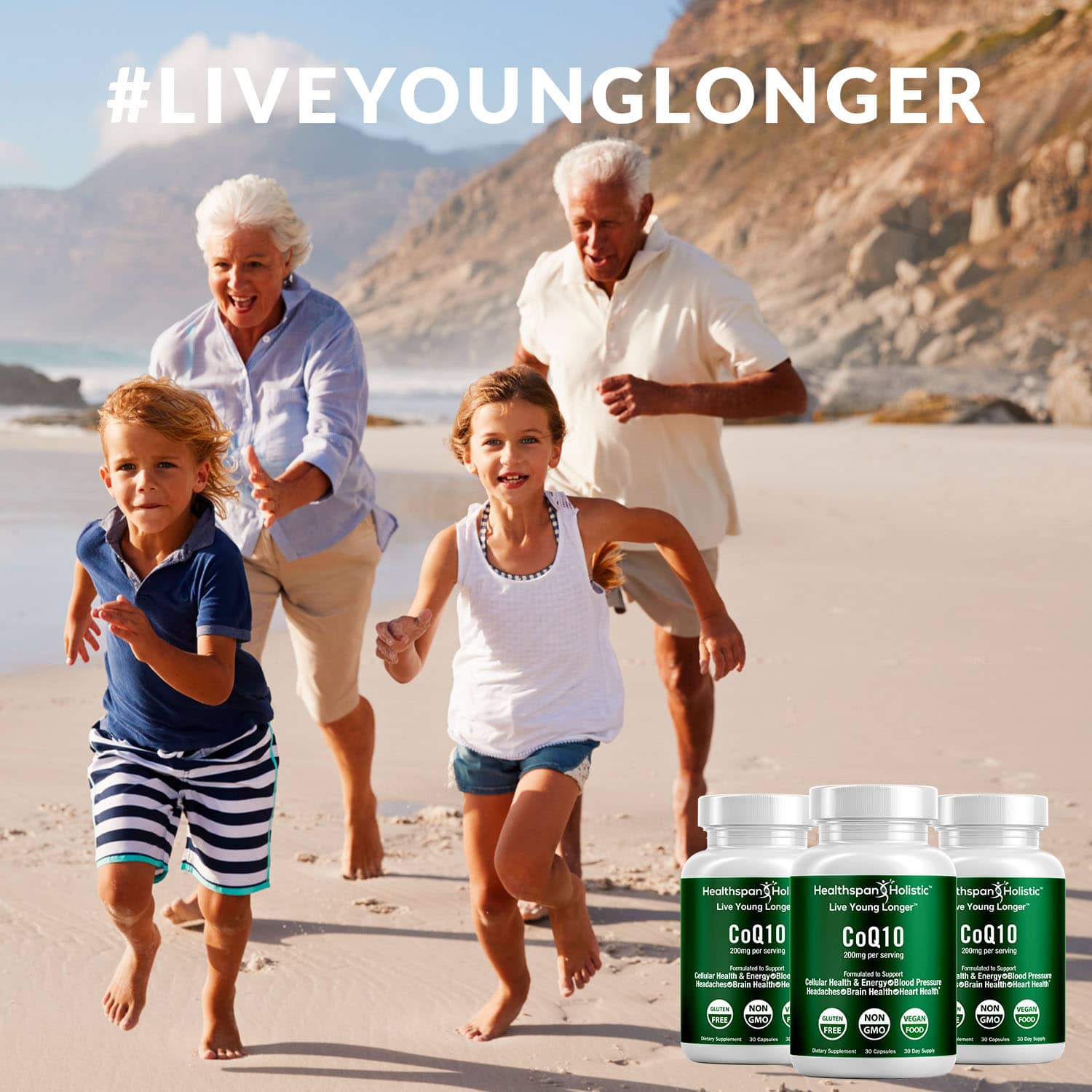 CoQ10 Supplement 30 Capsules - Renee Lane Company