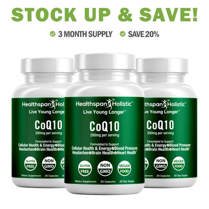CoQ10 Supplement 30 Capsules - Renee Lane Company