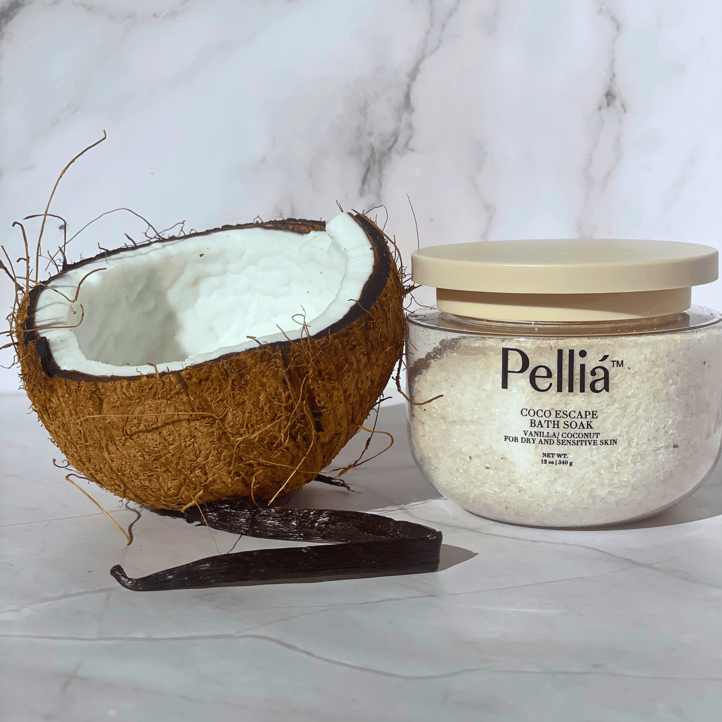 Coco Escape Aromatherapy Bath Soak for Stress Relief | Pelliá - Renee Lane Company