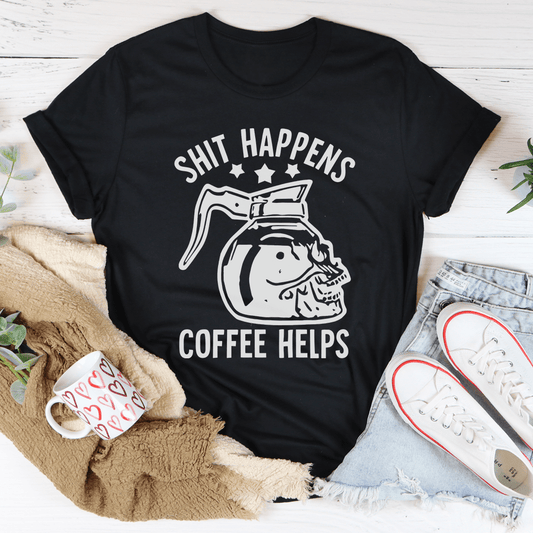 Coffee Helps T-Shirt - Renee Lane Company