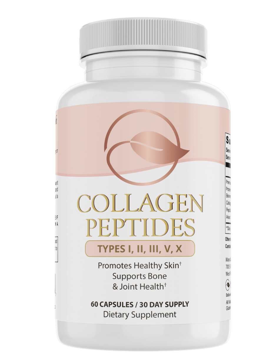 Collagen Peptides Types I, II, III, V, X by Bellawell - Renee Lane Company