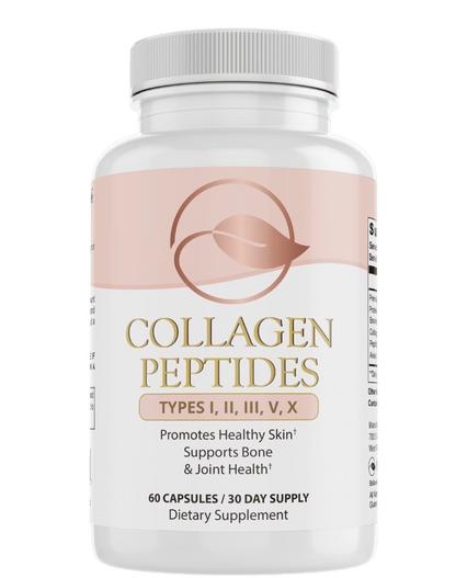 Collagen Peptides Types I, II, III, V, X by Bellawell - Renee Lane Company