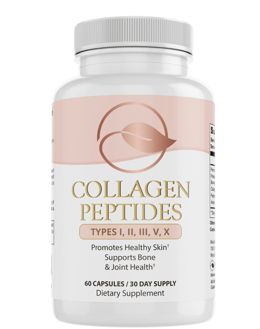 Collagen Peptides Types I, II, III, V, X by Bellawell - Renee Lane Company