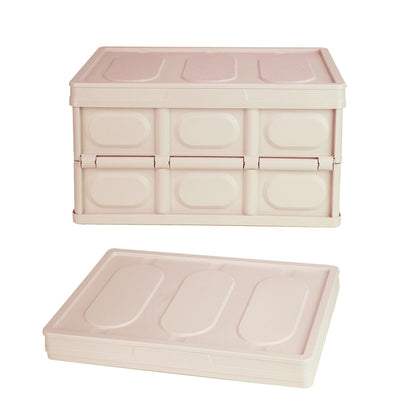 Collapsible Storage Bins With Dustproof Lid Waterproof Interior Bag Handle Stackable Storage Box Container Utility Organizer Crate For Camping Fishing Living Room - Renee Lane Company