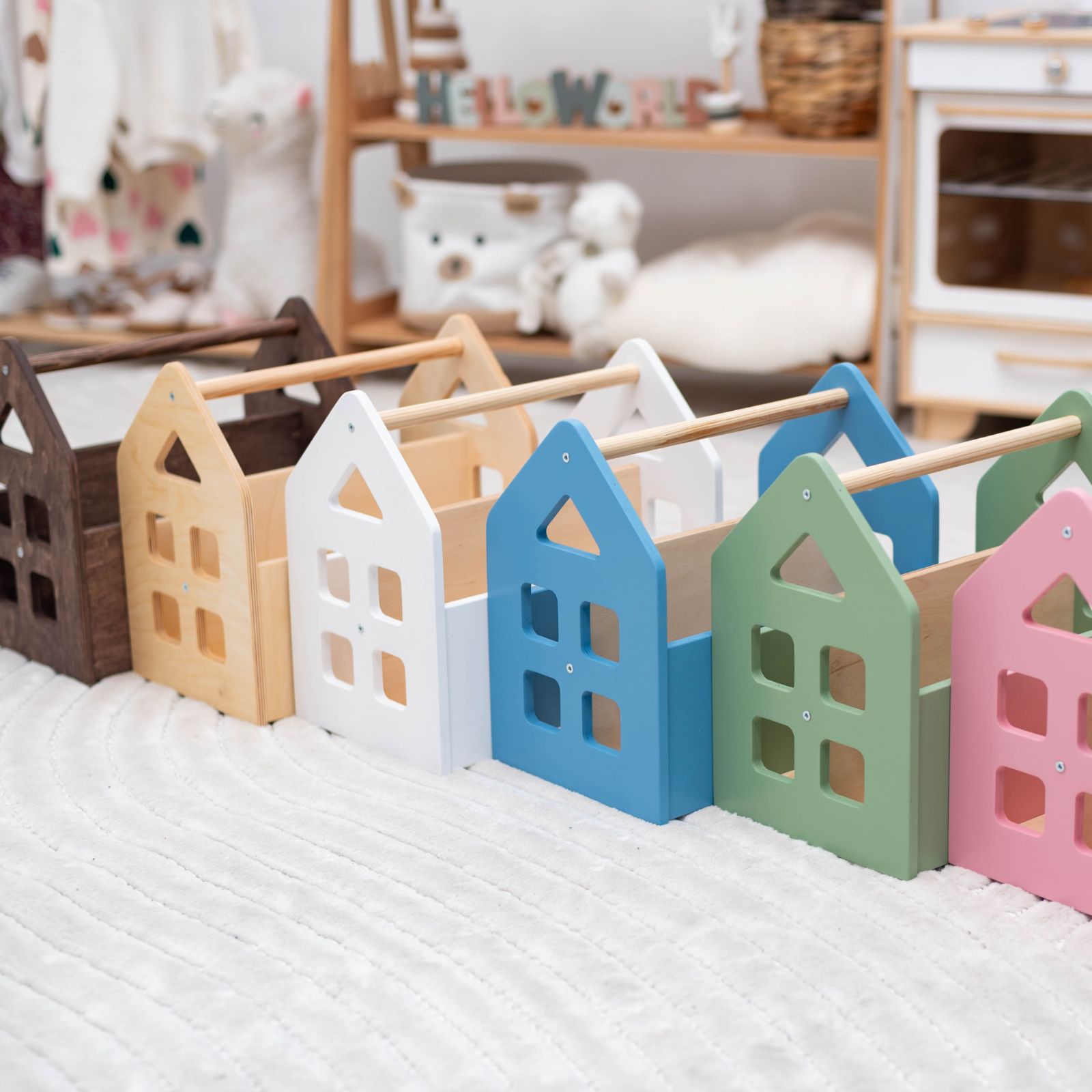 Color Montessori Book Shelves - Renee Lane Company