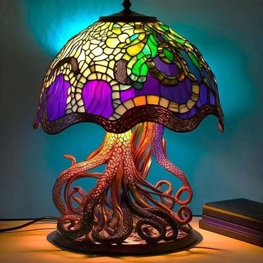 Colored Resin Plant Series Desk Lamp - Renee Lane Company