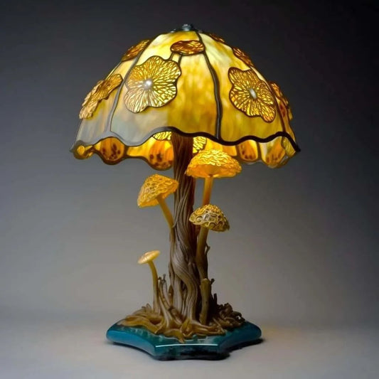 Colored Resin Plant Series Desk Lamp - Renee Lane Company