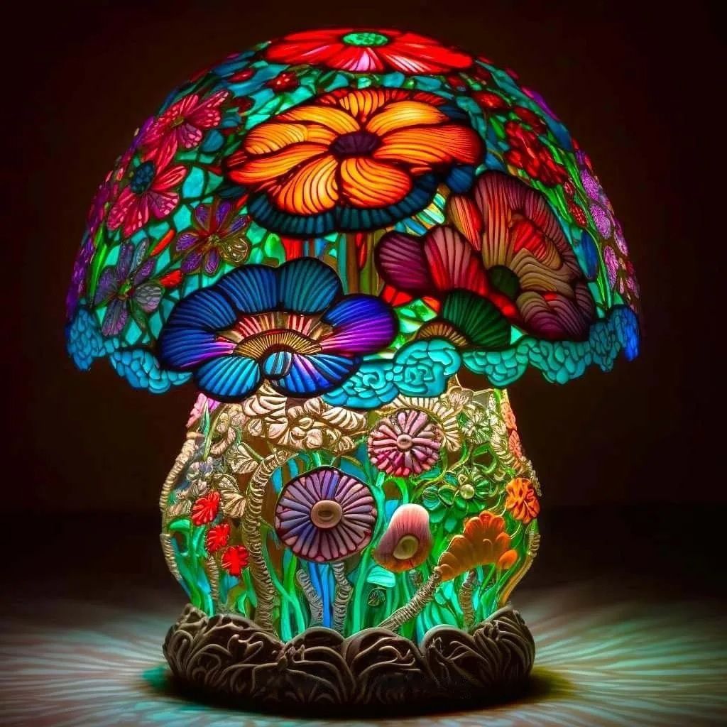 Colored Resin Plant Series Desk Lamp - Renee Lane Company