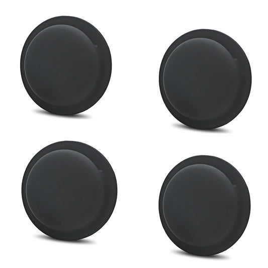Compatible Soft Silicone Apple AirTag Case Adhesive Case for Apple Air Tag Holder StickerProtective Air Tag Case Apple Airtag for Kids Case for Apple AirTag for Dogs Collar 4 Pack[4 Black] - Renee Lane Company