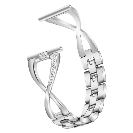 Compatible for Watch Watch Band- 20mm/ 22mm Metal Watch Band with Bling Rhinestone for Women Lady - Renee Lane Company
