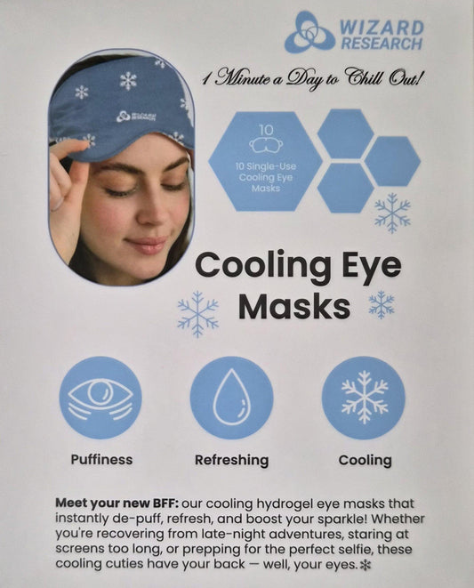 Cooling Eye Masks to Reduce Morning Puffiness 10 Pack - Renee Lane Company