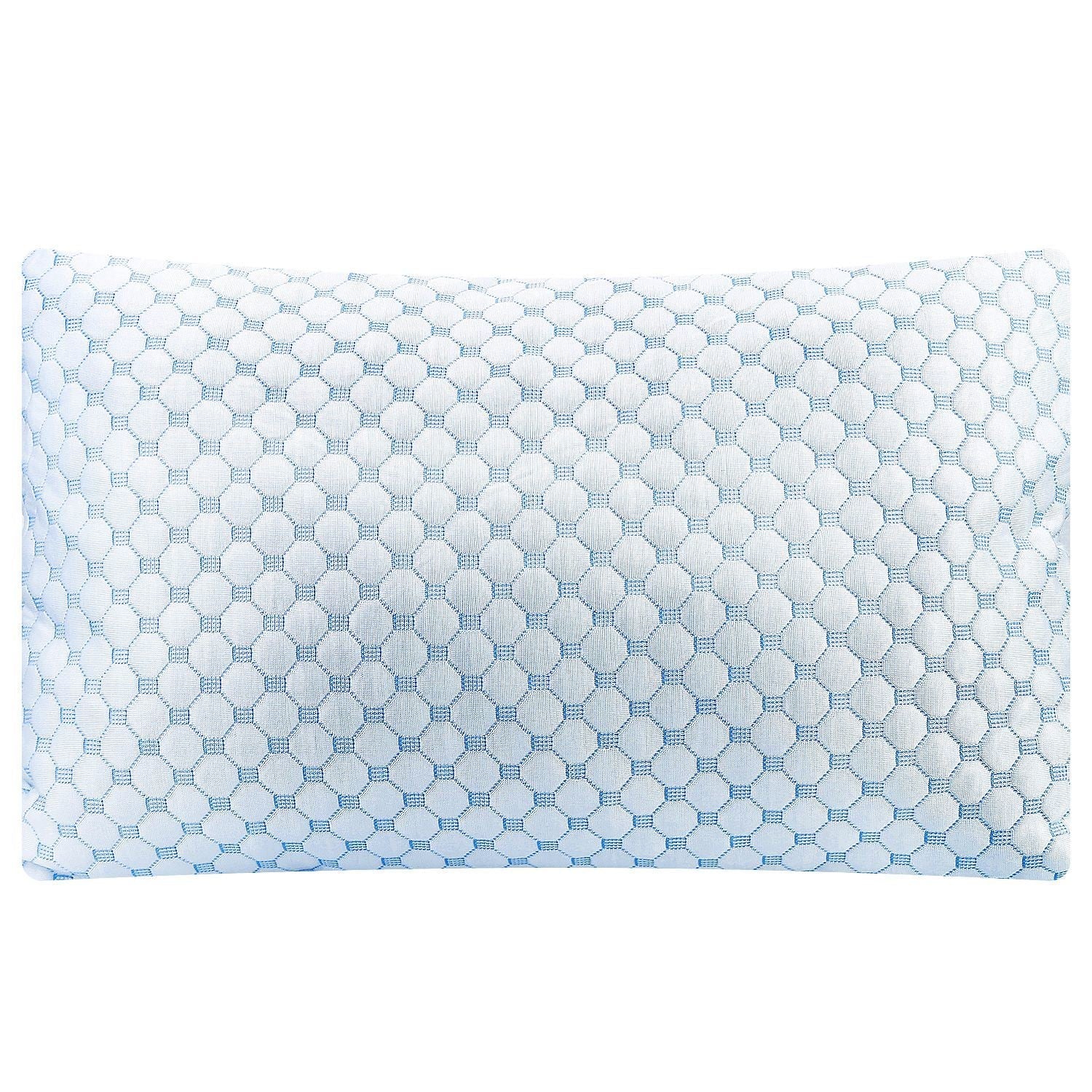 Cooling Memory Foam Pillow Ventilated Soft Bed Pillow w/ Cooling Gel Infused Memory Foam 2Pcs Queen Size - Renee Lane Company