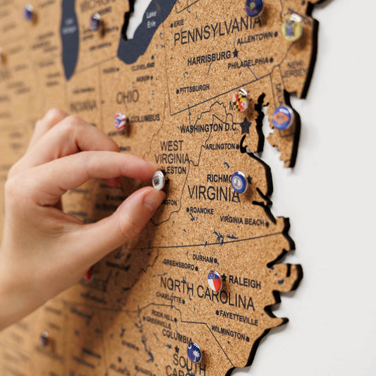 Cork USA Maps - Renee Lane Company