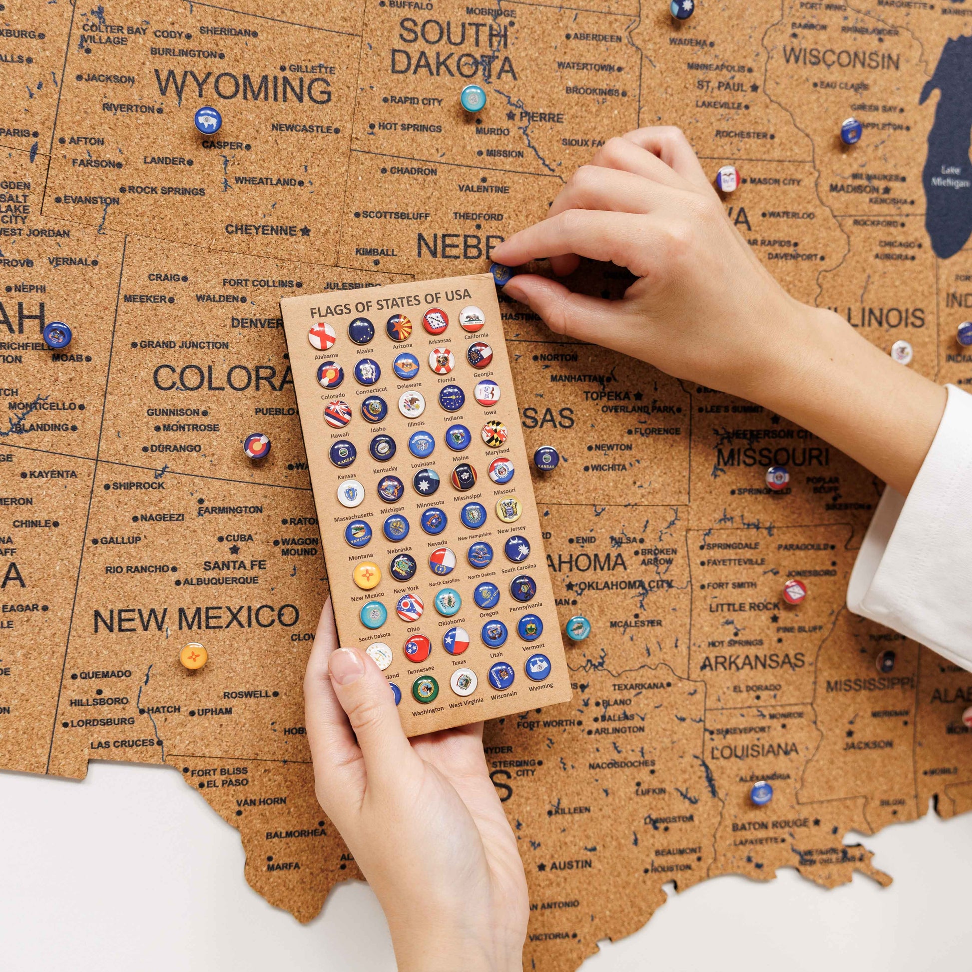 Cork USA Maps - Renee Lane Company