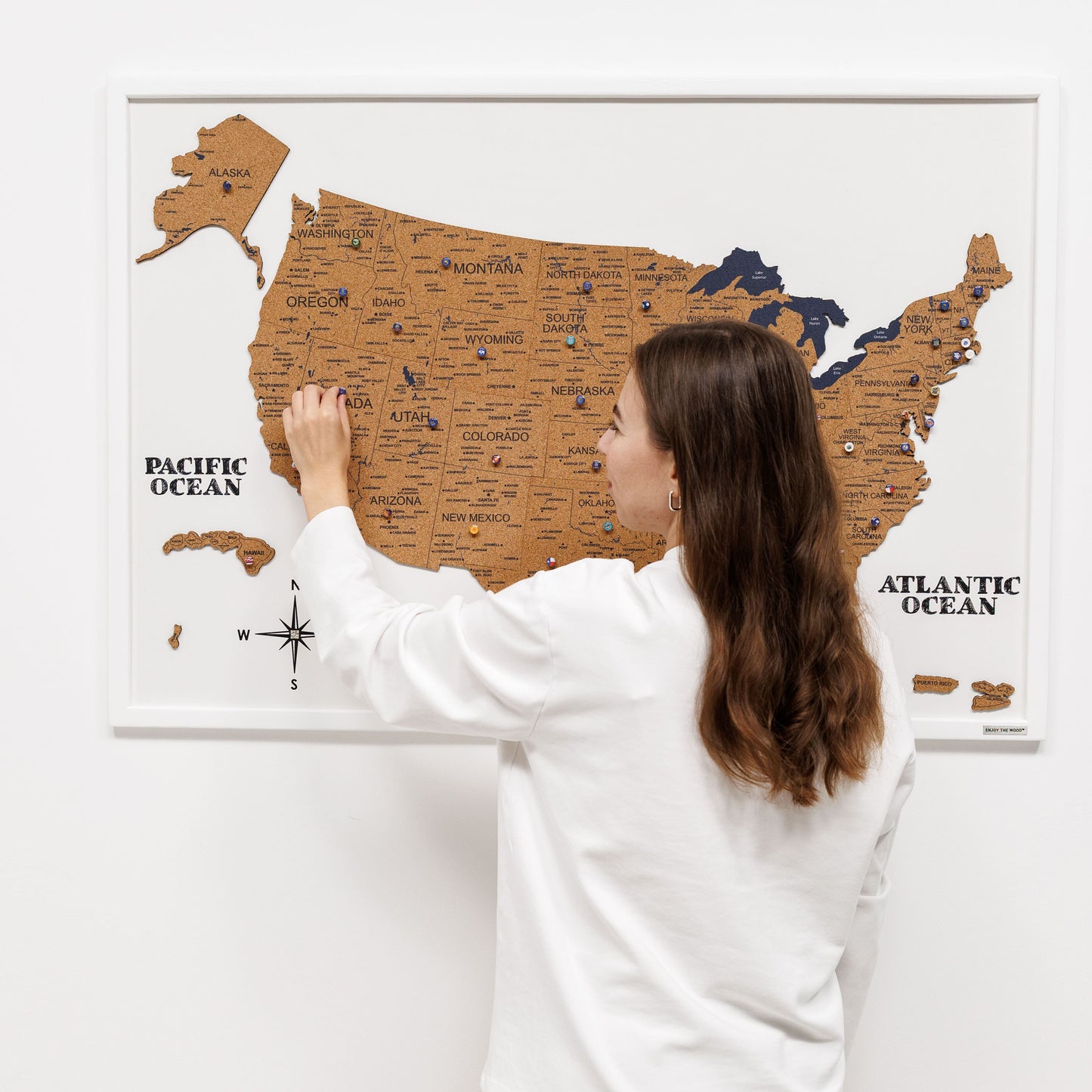 Cork USA Maps - Renee Lane Company