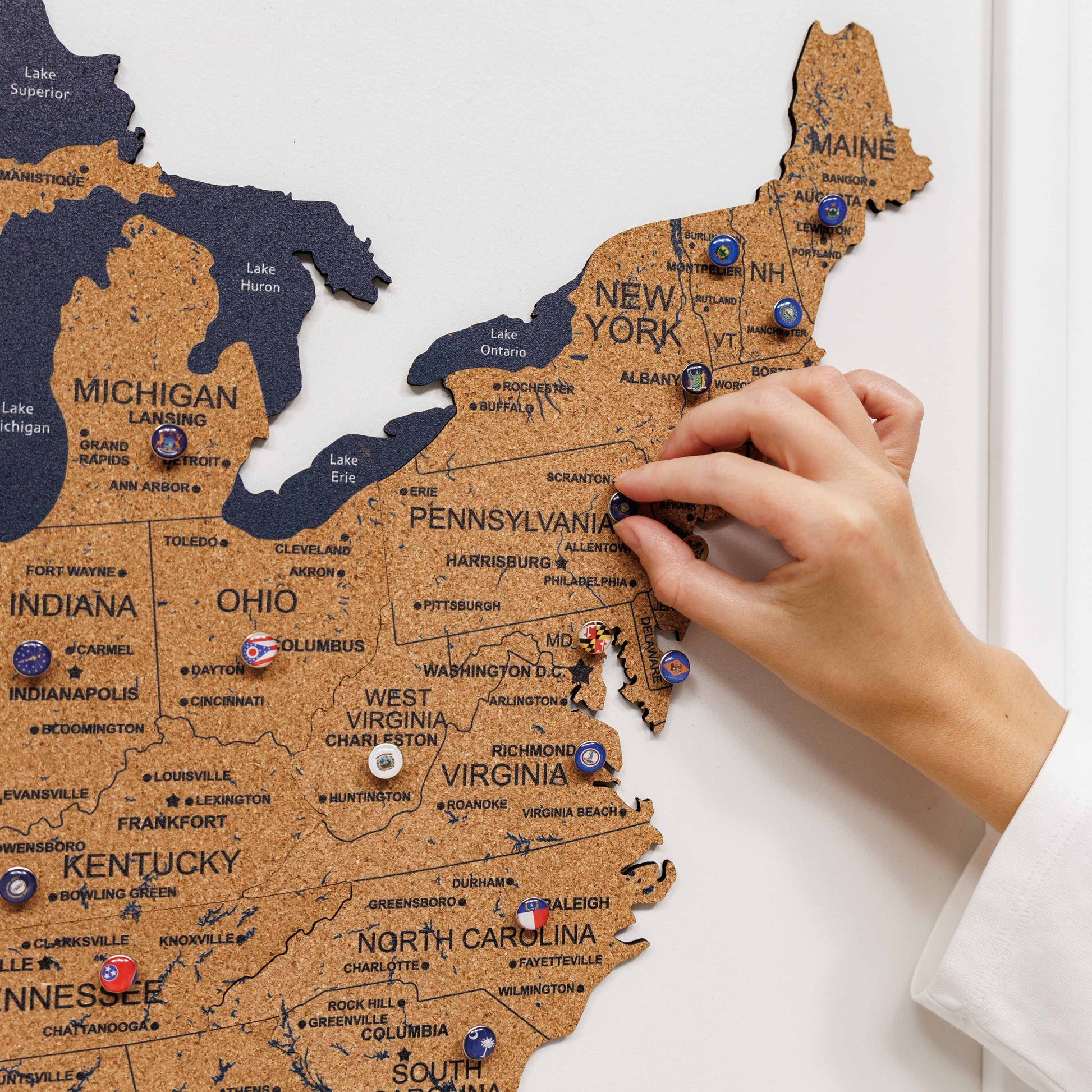 Cork USA Maps - Renee Lane Company