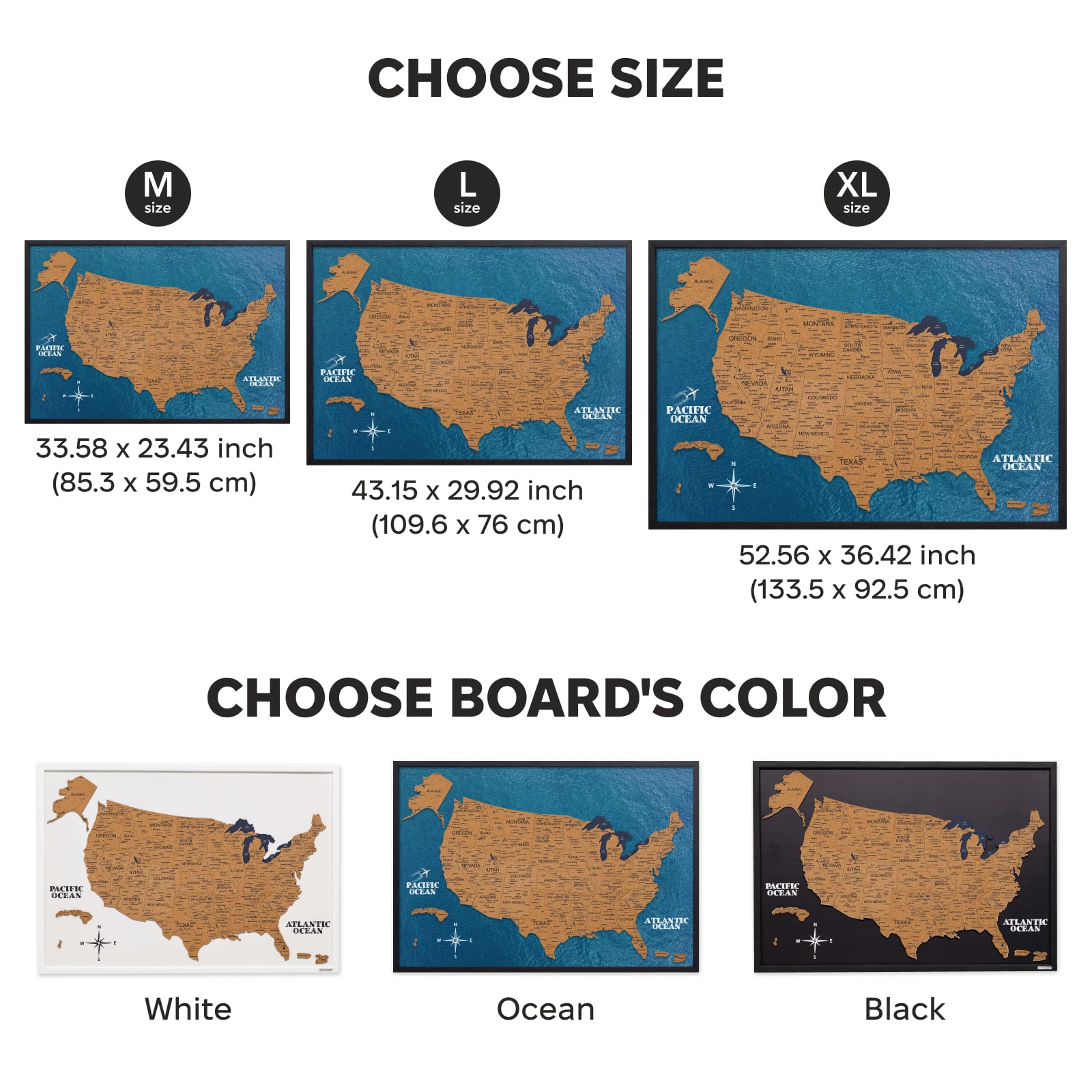 Cork USA Maps - Renee Lane Company