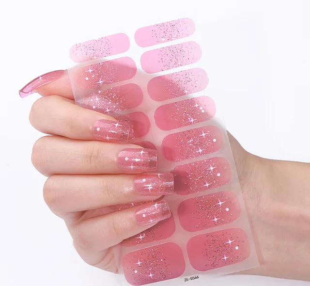 Cotton Candy Stars Gel Nails - Renee Lane Company