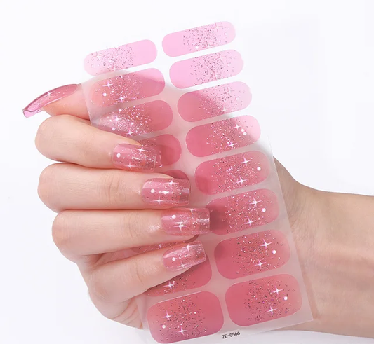 Cotton Candy Stars Gel Nails - Renee Lane Company