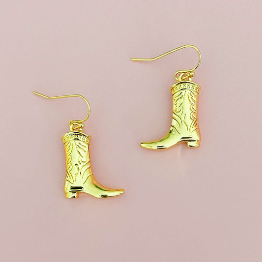 Cowgirl Bootie Dangle Earring - Renee Lane Company