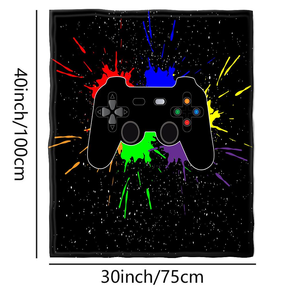 Cozy Gamer Throw Blanket - Soft and Warm Flannel Blanket for Couch and Bed - Perfect for Winter Gameplay - Renee Lane Company