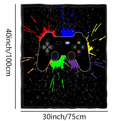 Cozy Gamer Throw Blanket - Soft and Warm Flannel Blanket for Couch and Bed - Perfect for Winter Gameplay - Renee Lane Company