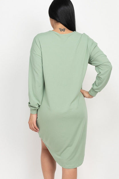 Cozy High Low Dress - Renee Lane Company