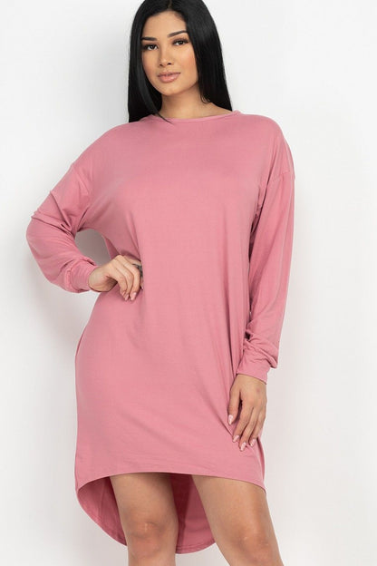Cozy High Low Dress - Renee Lane Company