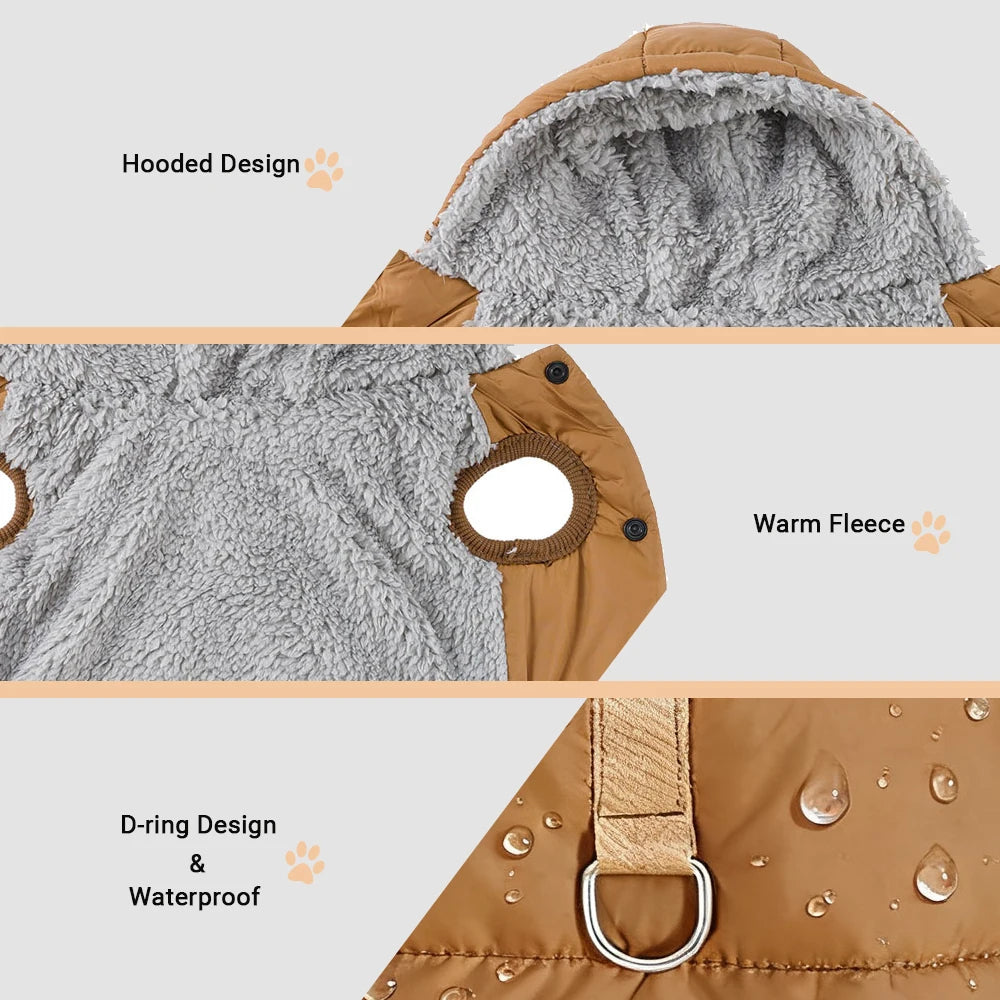 Cozy Hooded Pet Jacket - Renee Lane Company