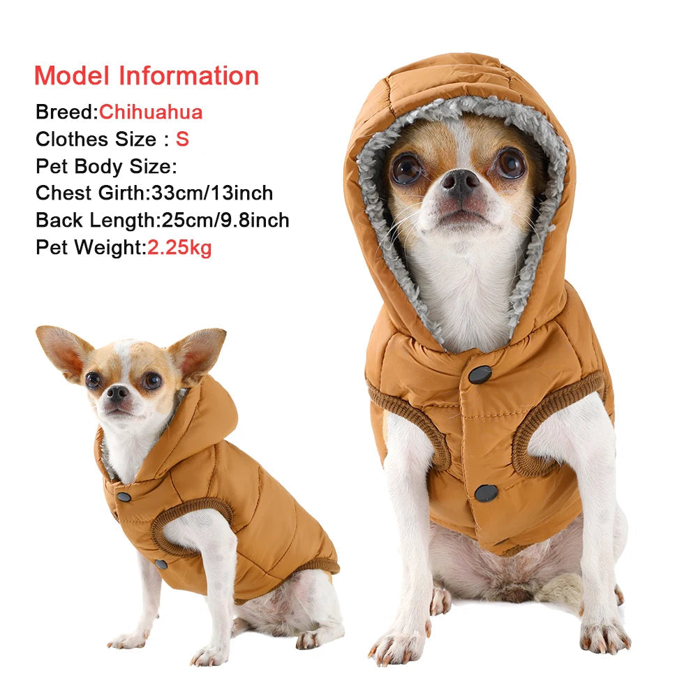 Cozy Hooded Pet Jacket - Renee Lane Company