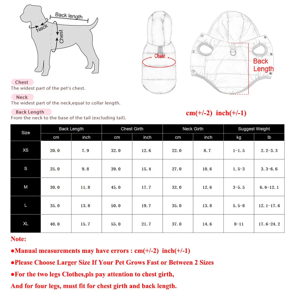 Cozy Hooded Pet Jacket - Renee Lane Company