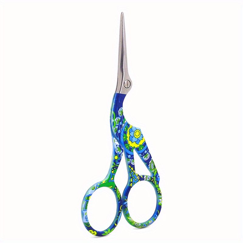 Craft Scissors Stork Sewing Embroidery Scissors With Leather Scissors Cover Bird Scissor For Fabric Cutting Paper Crafting Office Scissors Sewing Handicrafts Tool - Renee Lane Company