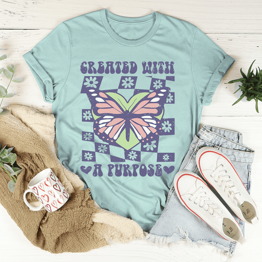 Created With A Purpose T-Shirt - Renee Lane Company