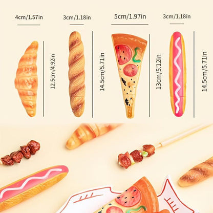 Creative Pizza Ballpoint Pen With Magnet Bread Ballpoint Pen - Renee Lane Company
