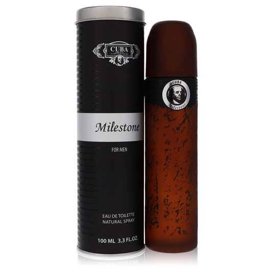 Cuba Milestone eau de toilette spray bottle with black cap, 100 ml