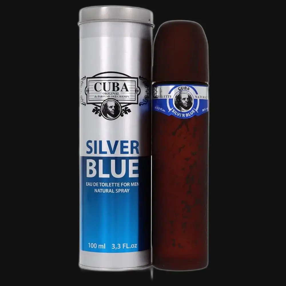 Cuba Silver Blue By Fragluxe Cologne for Men - Renee Lane Company