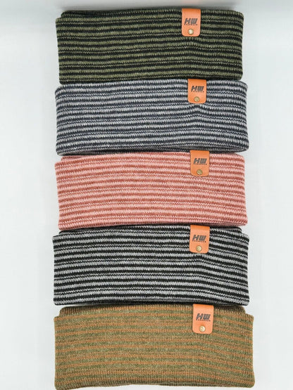 Cuffed Traditional Contrast Black/Gray - Renee Lane Company