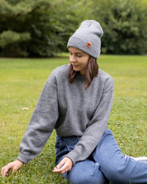 Cuffed Traditional Solid Koala Gray - Renee Lane Company