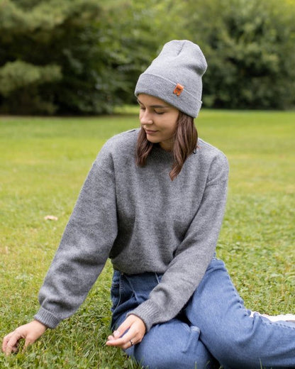 Cuffed Traditional Solid Koala Gray - Renee Lane Company