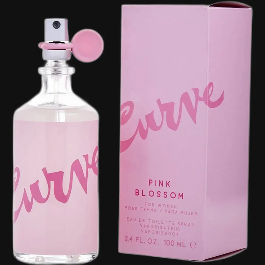 Liz Claiborne Pink Blossom eau de toilette spray bottle with pink cap and round atomizer