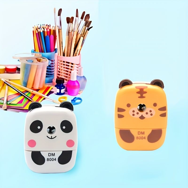 Cute Animal Sharpener: Sharpen Pencils With This Handheld Hand Sharpener!1 Sharpener For A Professional Desktop Look - Renee Lane Company
