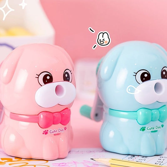 Cute Cartoon Puppy Pencil Sharpener Student Stationery Supplies Into The Lead Hand Pencil Sharpener Children's Gift - Renee Lane Company