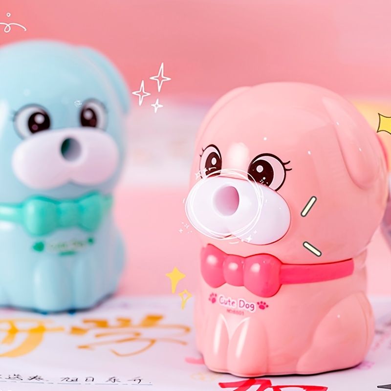 Cute Cartoon Puppy Pencil Sharpener Student Stationery Supplies Into The Lead Hand Pencil Sharpener Children's Gift - Renee Lane Company