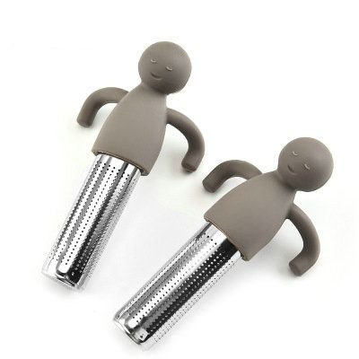 Cute Tea Infuser Man for Loose Tea Stainless Steel Man Shape Loose Leaf Tea Steeper Ball Strainer Non-Toxic Easy to Use and Clean - Renee Lane Company