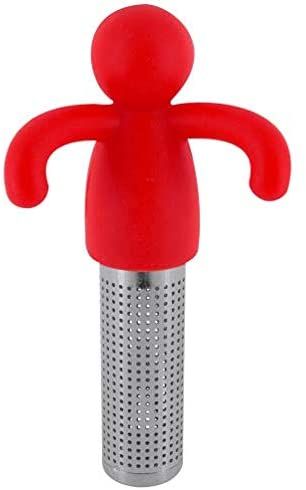 Cute Tea Infuser Man for Loose Tea Stainless Steel Man Shape Loose Leaf Tea Steeper Ball Strainer Non-Toxic Easy to Use and Clean - Renee Lane Company